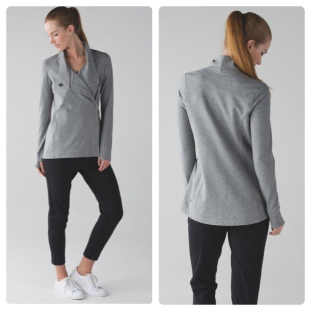 Lululemon Coast Wrap II Jacket Heathered Medium Grey
